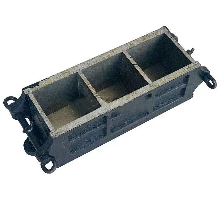 Keluli konkrit besi tuang tiga geng kiub mould100*100*100mm