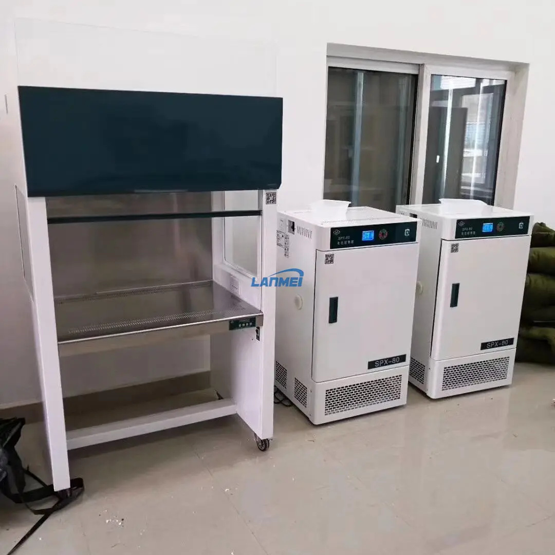 Aliran laminar mendatar bangku bersih
