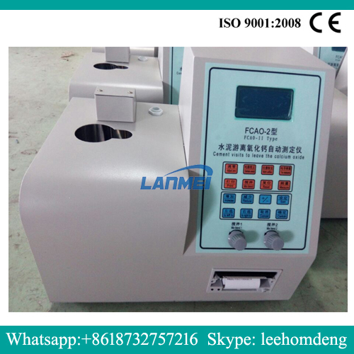 Instrumen automatik untuk simen kalsium oksida percuma